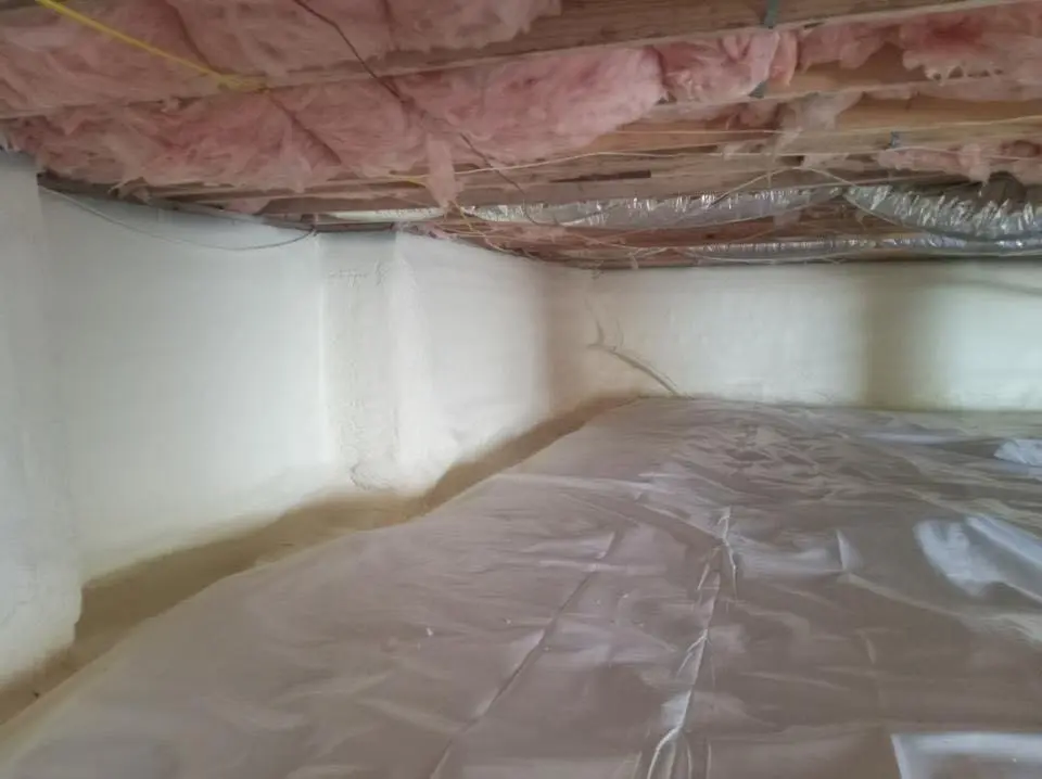Crawl space encapsulation with closed-cell spray foam for Roof Leak Repair in Fort Bragg